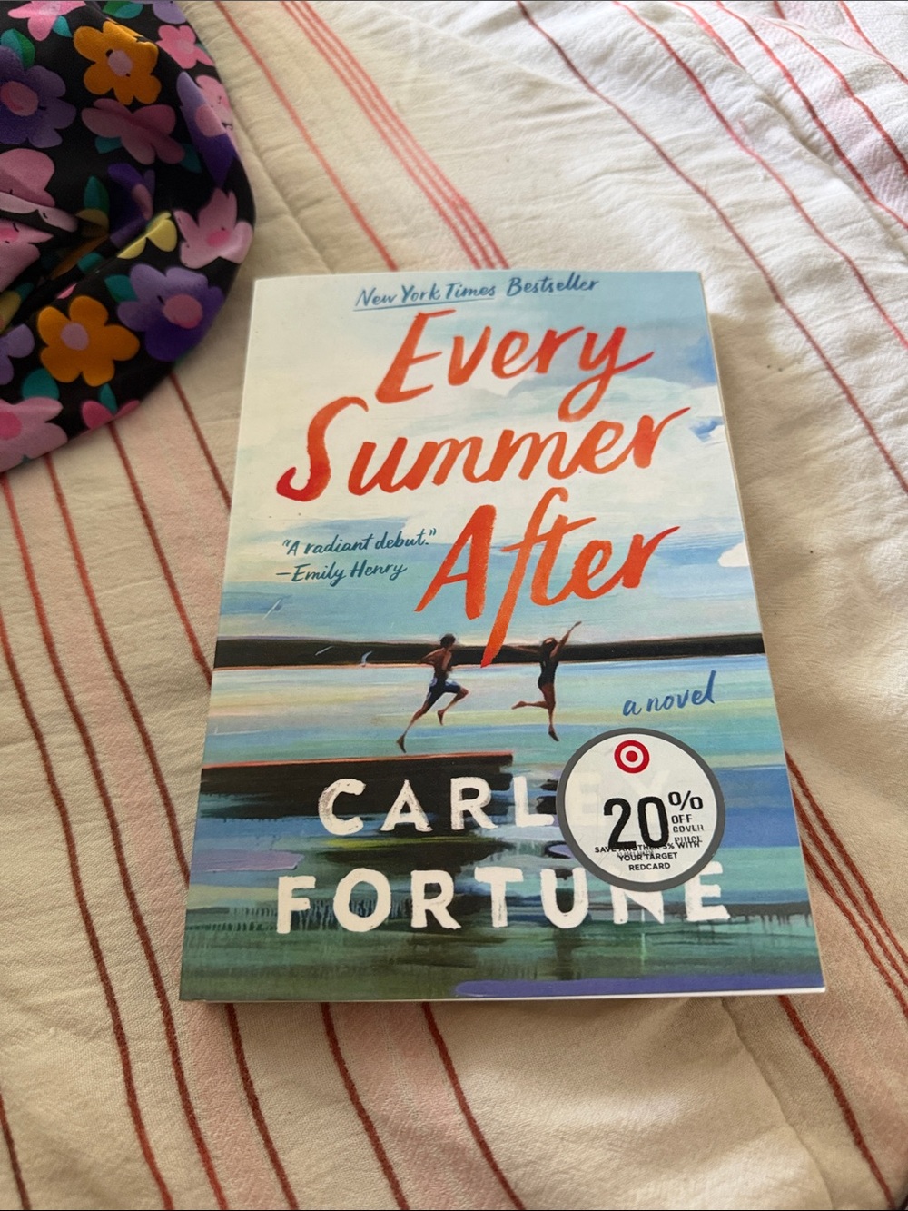 Every Summer After by Carley Fortune - Blue & Coral Cover
